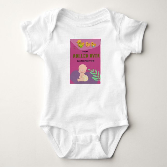 Baby rolling over bodysuit (Front)
