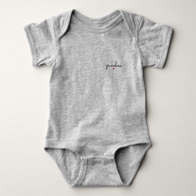 Baby Romper - Grandma Baby Bodysuit (Front)
