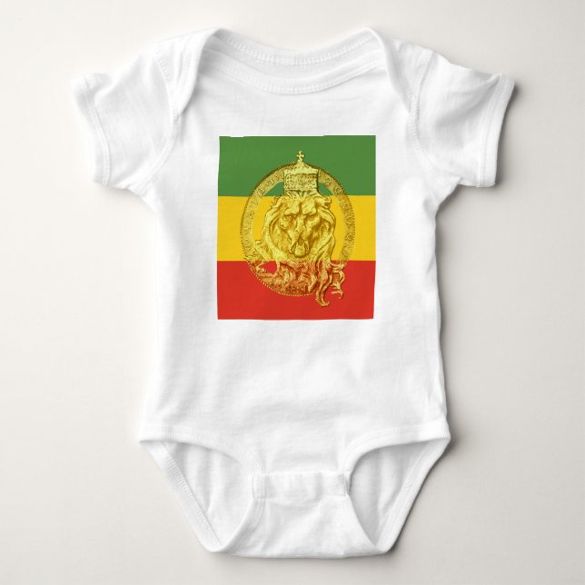 Baby Romper Lion of Judah Design Baby Bodysuit (Front)