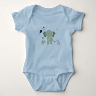 baby romper white elephant  baby bodysuit