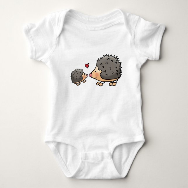 Baby rompertje with egeltjes baby bodysuit (Front)