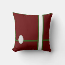 Baby Room CUTE _DEEP RED,GREEN Throw Pillow