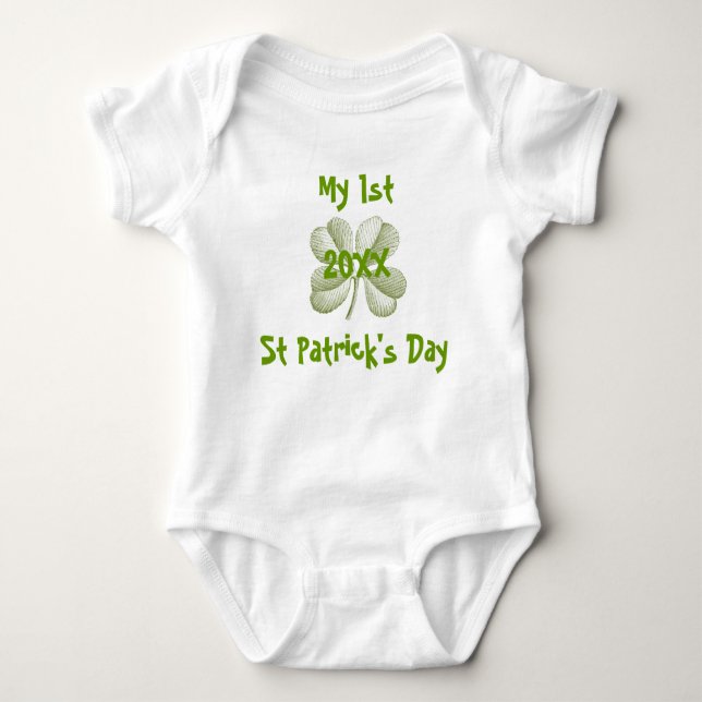 Baby 's 1st St Patrick's Day Onsie Bodysuit (Front)