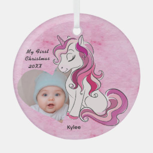 Baby’s 1st Xmas Photo Ornament – Personalised Gift