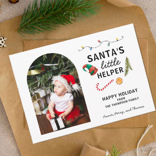 Baby’s First Christmas Arch Frame Cute Holiday Card