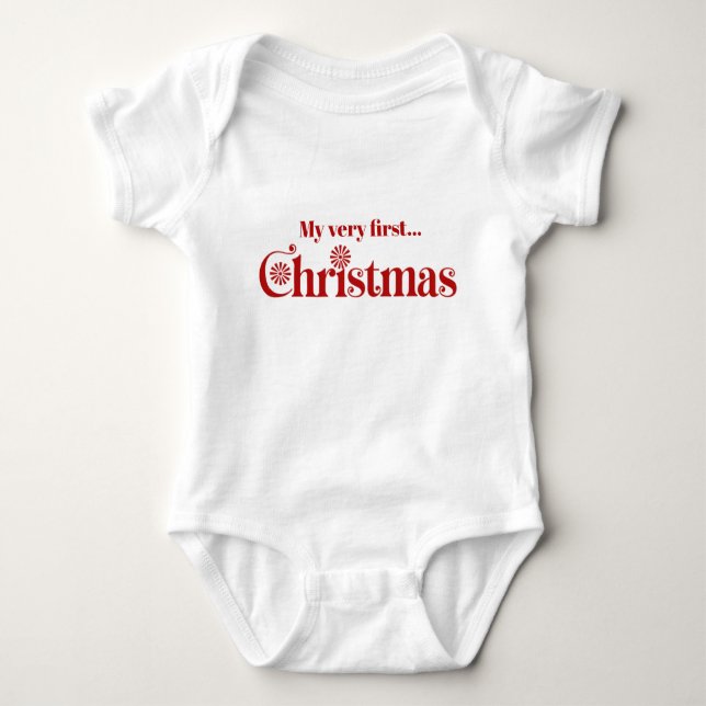 Baby’s first Christmas  Baby Bodysuit (Front)