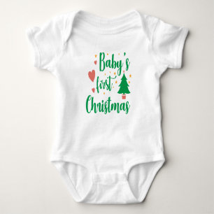 Baby"s First Christmas Baby Bodysuit