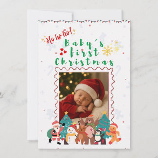 Baby’s First Christmas Personalised  Invitation