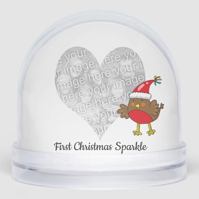 Baby’s First Christmas Sparkle Keepsake Snowglobe (Front)