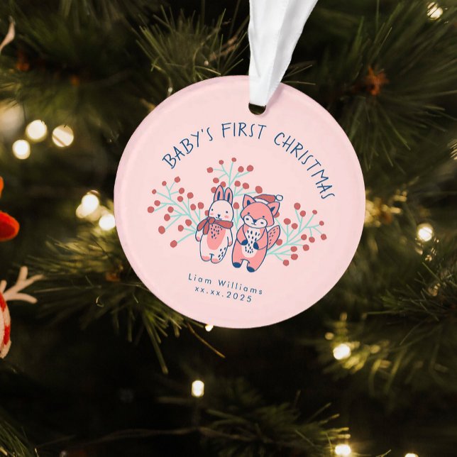 Baby’s First Christmas Woodland Friends  Ornament (Creator Uploaded)