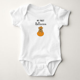Baby’s First Halloween Bear Pumpkin Baby Bodysuit