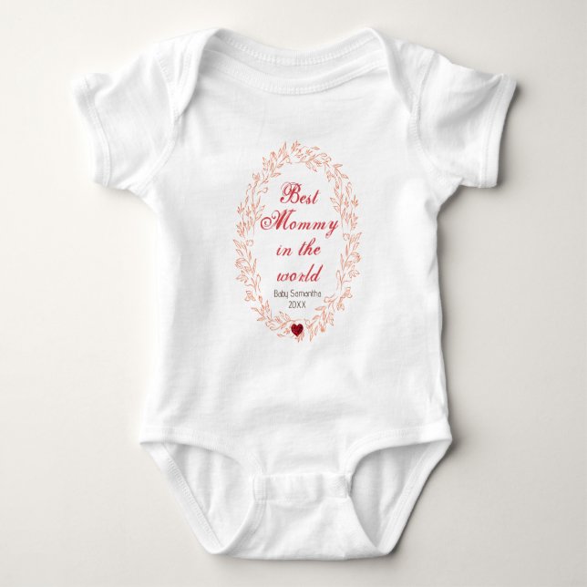 Baby’s First Mother’s Day Outfit Baby Bodysuit (Front)
