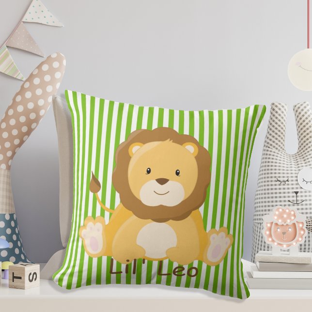 Baby Safari Lion Monogram Cushion (Creator Uploaded)