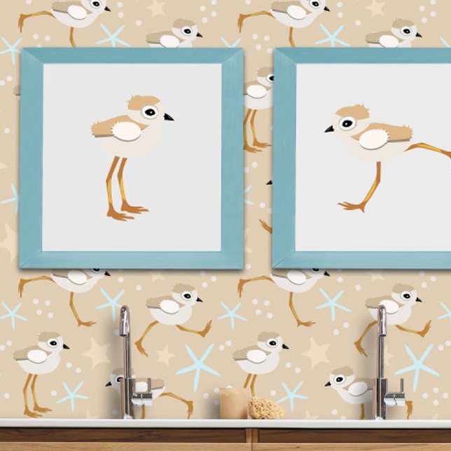 Baby Sandpiper or Piping Plover Chick Poster (Creator Uploaded)