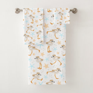 Baby Sandpipers Piping Plover Beach House Bath Tow Bath Towel Set