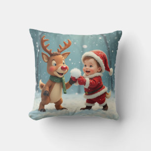 Baby Santa pillow cushion