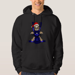 Baby Santa Sloth Funny Cute Christmas Hoodie