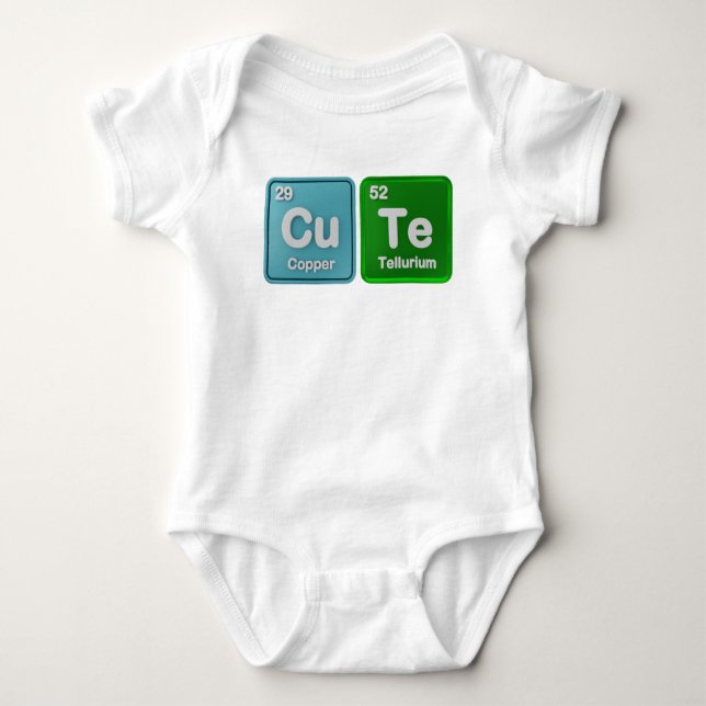 Baby Scientist Shirt Periodic Table (Front)