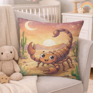 Baby Scorpio Zodiac Nursery Kids Cushion