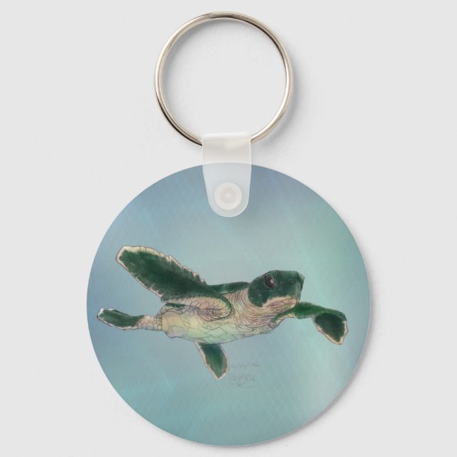 Baby Sea Turtle Key Ring (Front)
