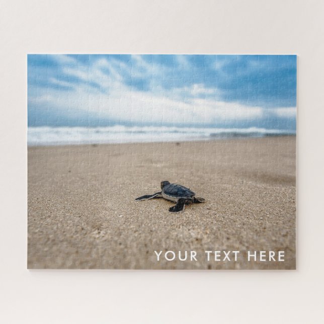 Baby Sea Turtle Photo Jigsaw Puzzle (Horizontal)