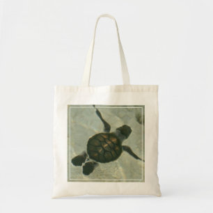 Baby Sea Turtle Swimming Out To Sea Tote Bag