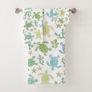 Baby Sea Turtles Bath Towel Set