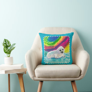 Baby Seal "Art by Kids" Cushion