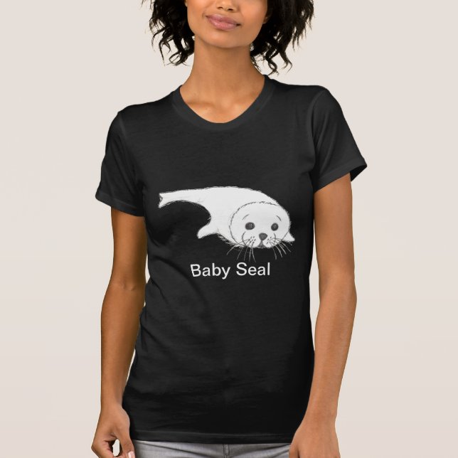 Baby Seal Cartoon T-Shirt (Front)