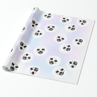 Baby Seal face wrapping paper super cute