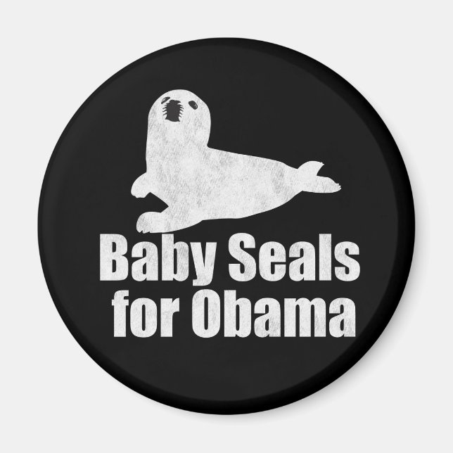 Baby Seals for Obama Magnet (Front)