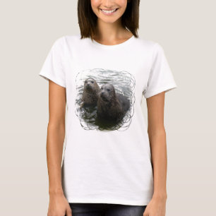 Baby Seals Ladies Fitted T-Shirt