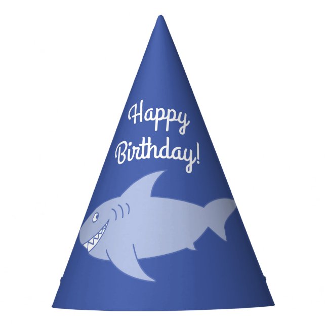 Baby Shark 1st Birthday Party Hats (Front)