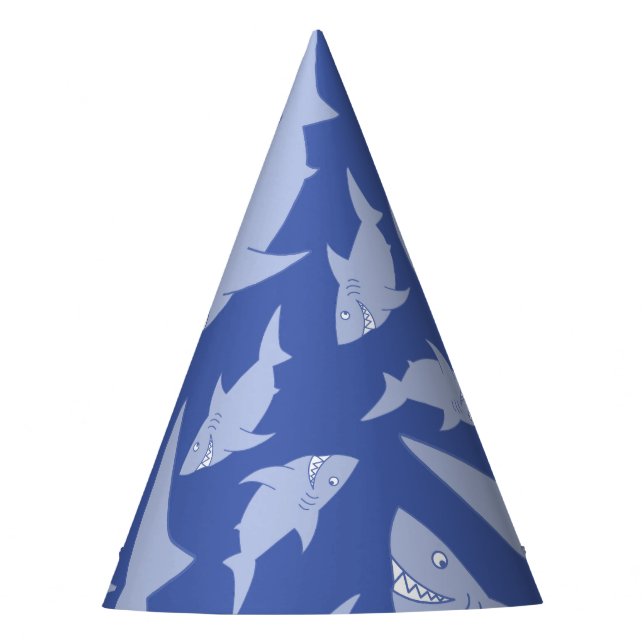 Baby Shark 1st Birthday Party Hats (Front)