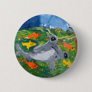 Baby Shark "Art by Kids" 6 Cm Round Badge