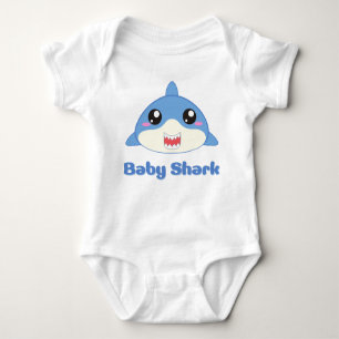 Baby shark baby bodysuit