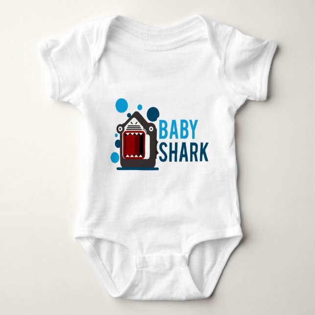 Baby Shark Baby Bodysuit (Front)
