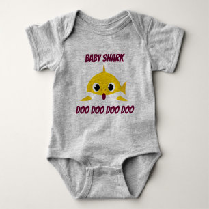 Baby shark baby bodysuit