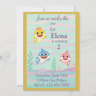 Baby Shark Invitation