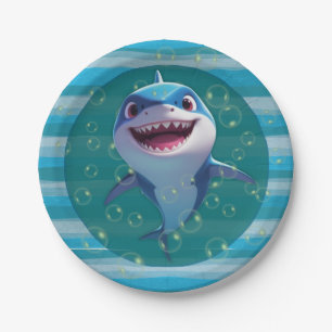 Baby Shark Paper Plate