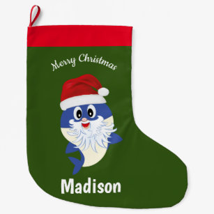 baby shark christmas stocking