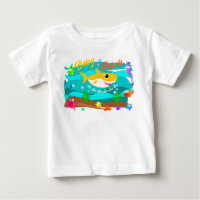 Baby Shark Swimming in Ocean with Fish Doo Doo Doo