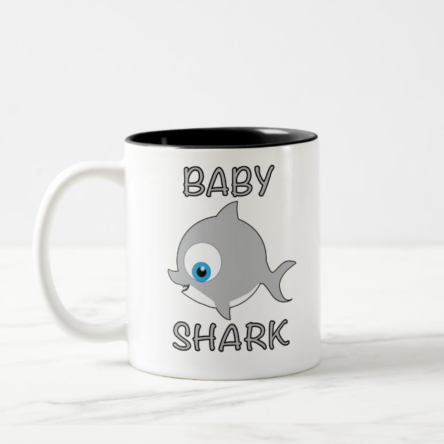 BABY SHARK Two-Tone COFFEE MUG (Left)