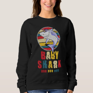 Baby Shark Vintage Retro Doo Doo For Baby For Girl Sweatshirt