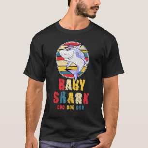 Baby Shark Vintage Retro Doo Doo For Baby For Girl T-Shirt