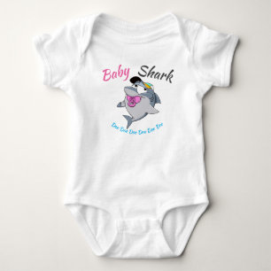 Baby Shark with Pink Pacifier Doo Doo Doo Bodysuit