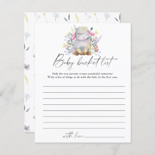 Baby Sheep - Baby bucket list game