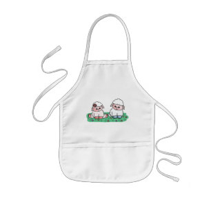 baby sheeps kids apron