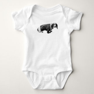 Baby "Shelby in a Jean Jacket" Dachshund Bodysuit