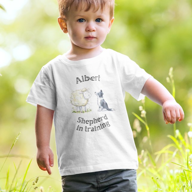 Baby shepherd, sheep and sheepdog Babygrow T-Shirt (Creator Uploaded)